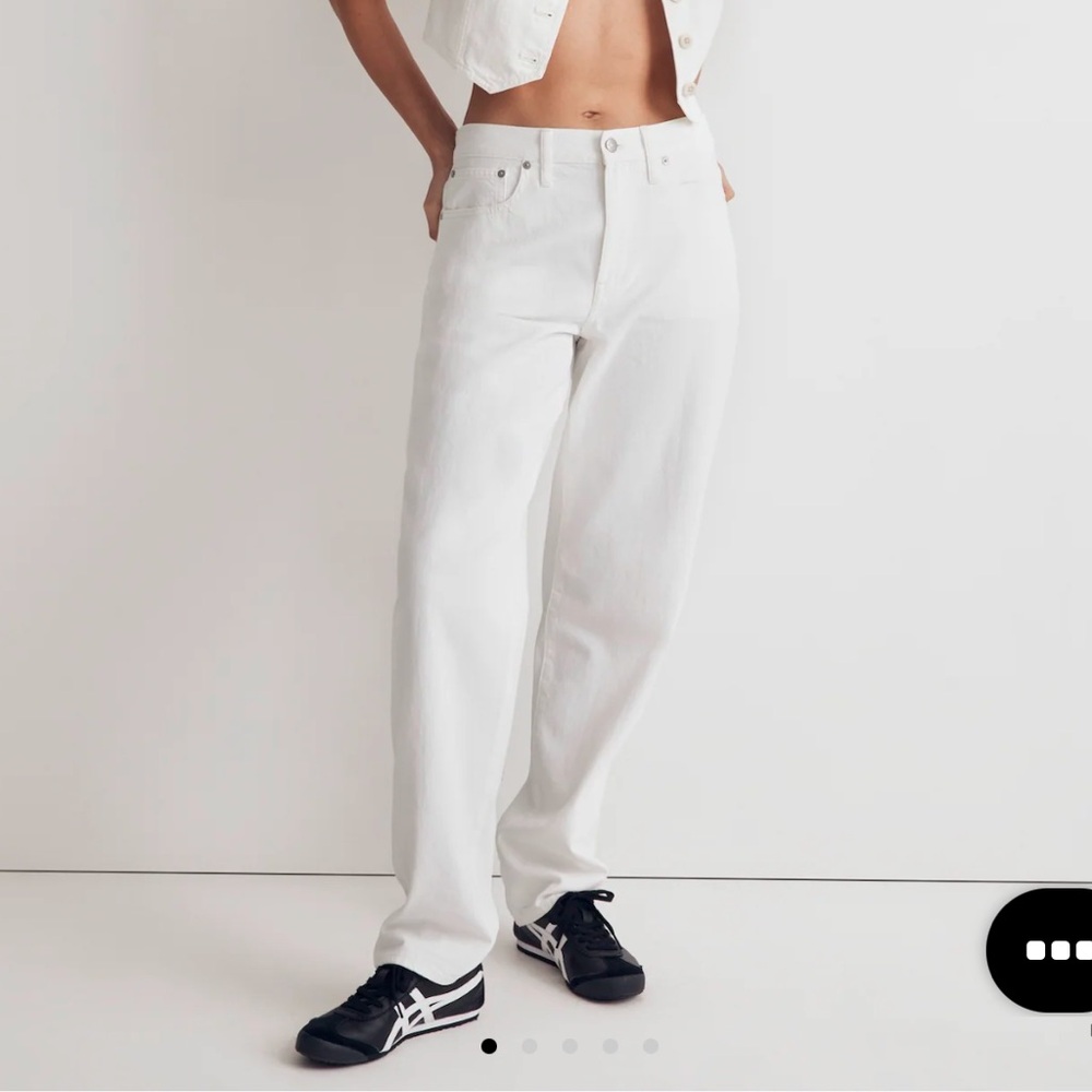 Madewell Slouchy Boyjeans - White